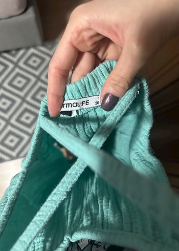 Bohem V Yaka Uzun Askılı Elbise - Görsel 5