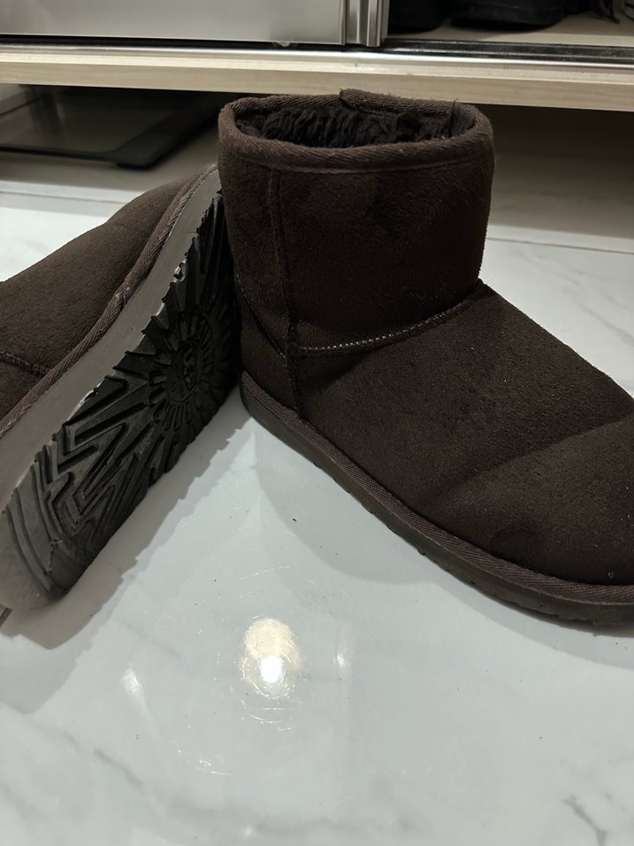 Kahverengi Süet Kadın Ugg Bot - Görsel 4