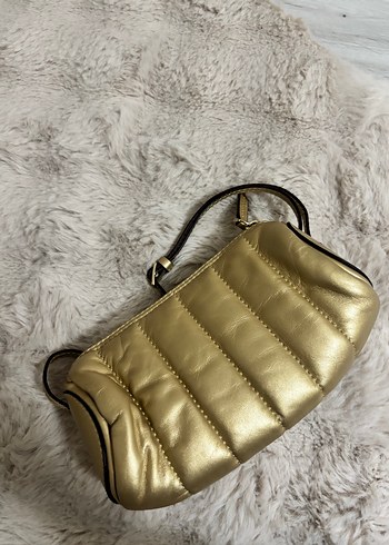 Beden Manu Atelier Altın Renk Deri Kadın Çanta