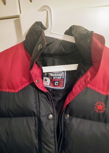 Converse Kırmızı-Lacivert Kadın Kış Montu - Görsel 2