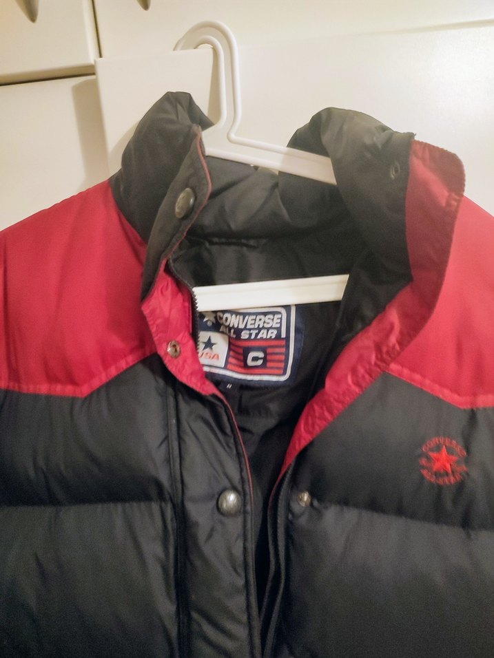 Converse Kırmızı-Lacivert Kadın Kış Montu - Görsel 2