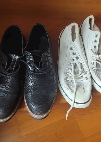 puma sneakers ve noname siyah düz ayakkabı