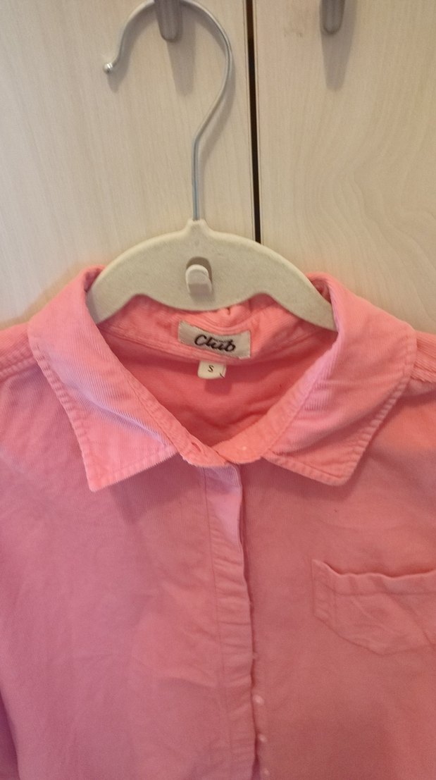 Beymen club Düğmeli Pembe kadife Gömlek - Görsel 3