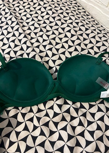 36 Beden yeşil Renk Yeşil Bikini Üstü