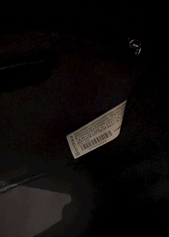 Bershka Zincir Detaylı Siyah Krokodil Sırt Çantası