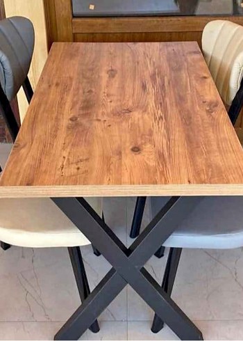 Gri Desenli Çağdaş Yemek Masası - Görsel 4