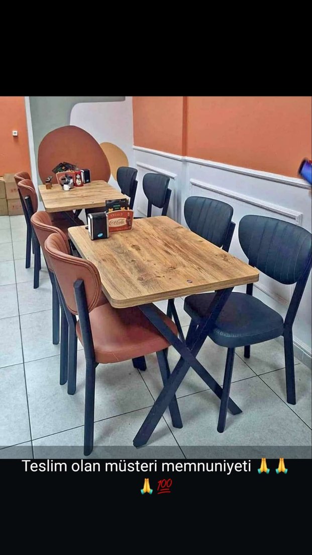 Gri Desenli Çağdaş Yemek Masası - Görsel 3