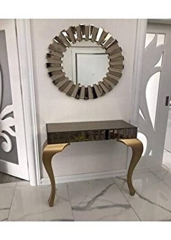 Altın Renk Parlak Dekoratif Ayna - Görsel 7