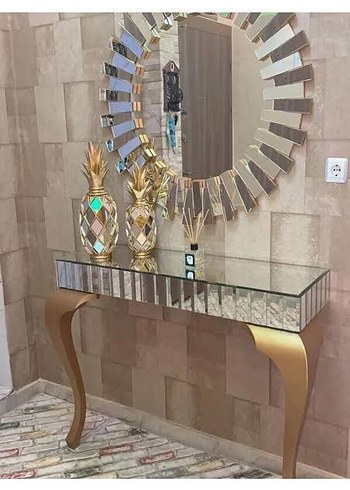 Altın Renk Parlak Dekoratif Ayna - Görsel 9