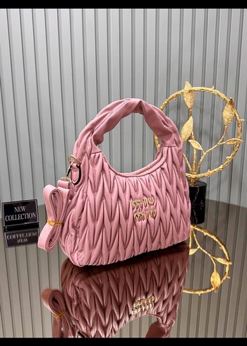 Pembe Fırfırlı Kadın Omuz Çantası