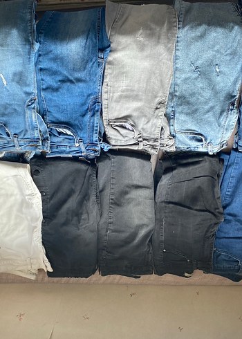 Kadın kot pantolonlar 11 tane s-m uyumlu