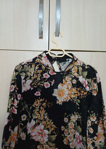 Çiçek Desenli Kimono Elbise