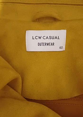 LC Waikiki Sarı Süet Kadın Ceket