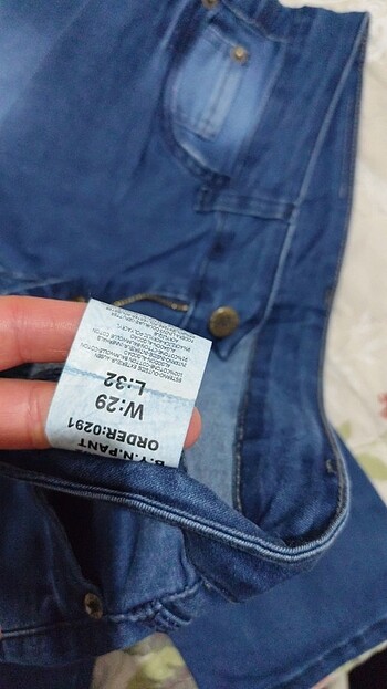 29 Beden mavi Renk Kot pantolon 
