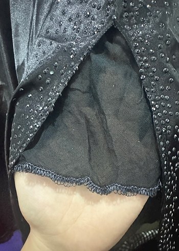 Taşlı nakışlı etek bluz takım - Görsel 3