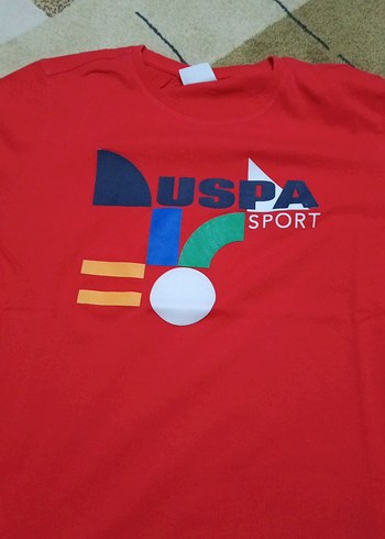 U.S Polo Assn. Kırmızı Baskılı Erkek Çocuk Tişört