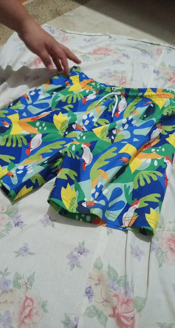 Erkek Çocuk Renkli Desenli Şort Seti 13 14 yaş denız şortları - Görsel 3