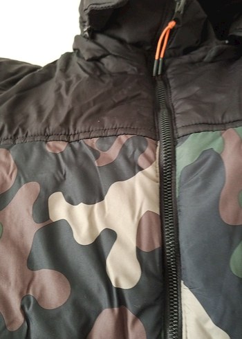 Erkek Kamuflaj Desenli Streetwear Mont - Görsel 2