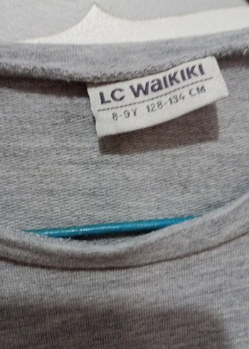 Kız Çocuk Gri Uzun Kollu Sweatshirt 8-9 yaş - Görsel 3