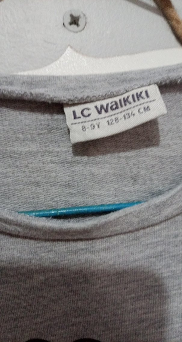 Kız Çocuk Gri Uzun Kollu Sweatshirt 8-9 yaş - Görsel 3