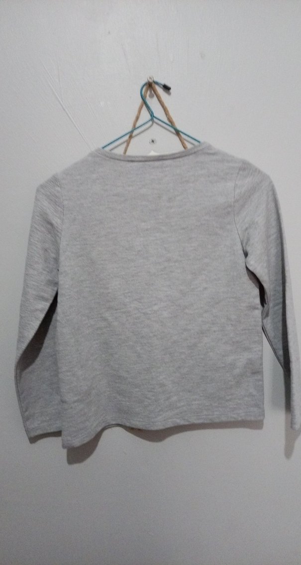 Kız Çocuk Gri Uzun Kollu Sweatshirt 8-9 yaş - Görsel 4