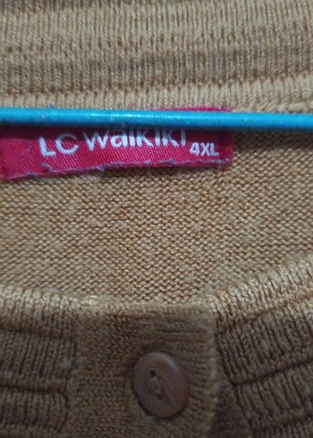 hardal Uzun Kollu Düğmeli Kadın Hırka - Görsel 3