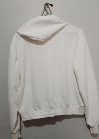 Beyaz Paris Baskılı Kadın Sweatshirt - Görsel 3