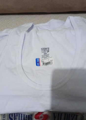 Erkek Beyaz Rahat Kesim Atlet 6 tane - Görsel 2