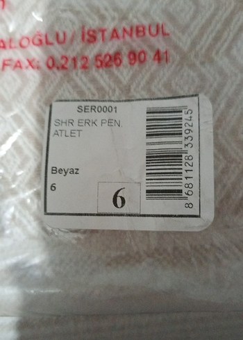 Erkek Beyaz Rahat Kesim Atlet 6 tane - Görsel 4