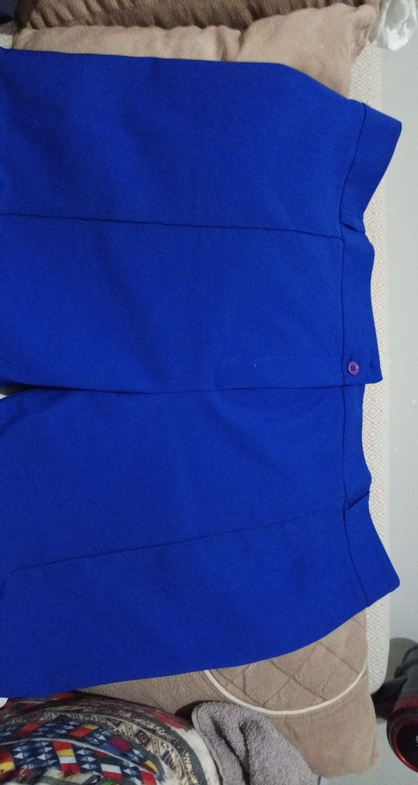 Parlak Mavi Kadın Kumaş Pantolon - Görsel 3