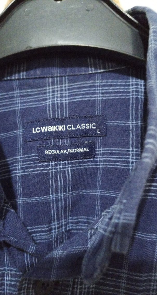 Düğmeli Lacivert Keten Kısa Kollu Erkek Gömlek - Görsel 3