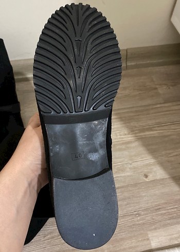 Siyah Süet Tokalı Dizüstü Çizme içi tüylü 2şekil kullanıma uygun - Görsel 5