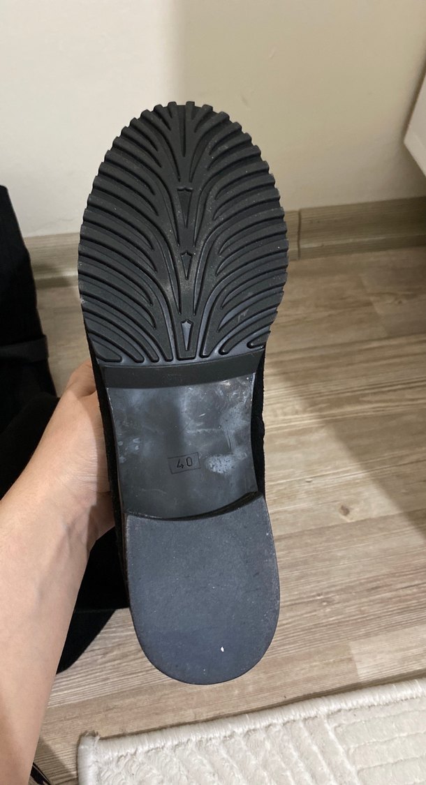 Siyah Süet Tokalı Dizüstü Çizme içi tüylü 2şekil kullanıma uygun - Görsel 5