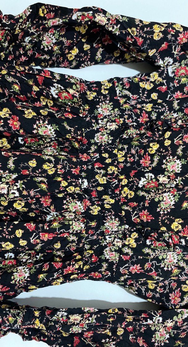 Çiçek Desenli Bohem Uzun Kollu Elbise - Görsel 3