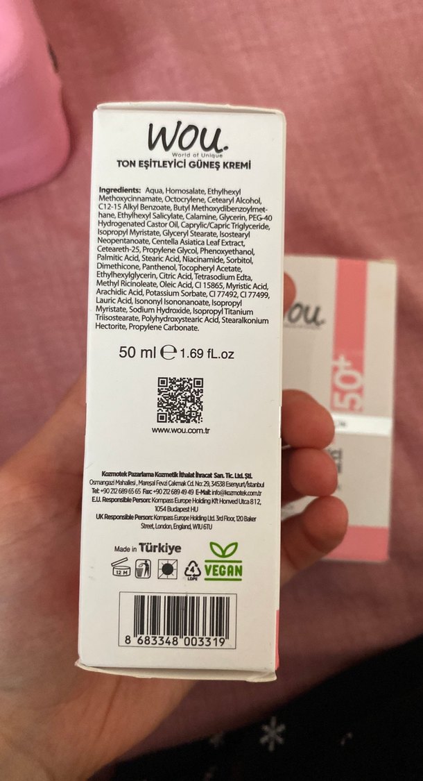 Wou Pink Touch Ton Eşitleyici Güneş Kremi SPF 50+ - Görsel 4