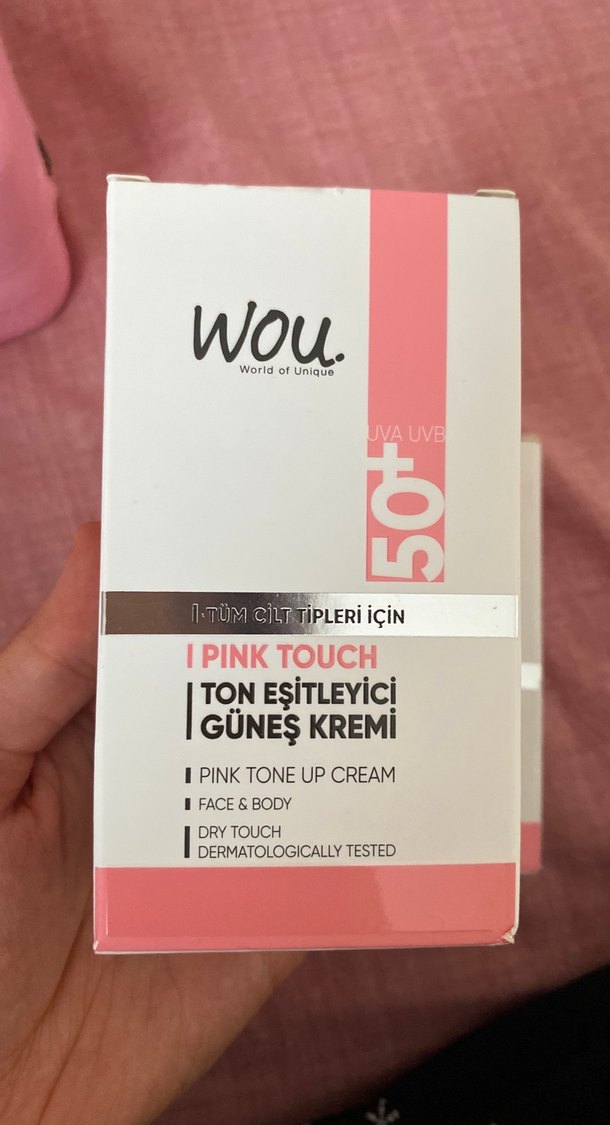 Wou Pink Touch Ton Eşitleyici Güneş Kremi SPF 50+ - Görsel 3