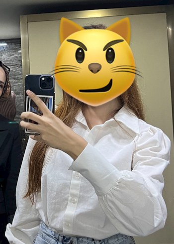 Trendyol & Milla Beyaz Balon kol Gömlek