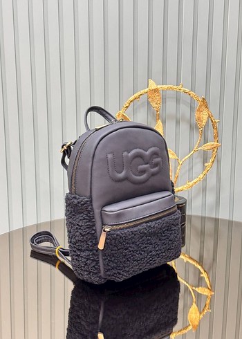 UGG siyah peluşlu Kadın Sırt Çantası