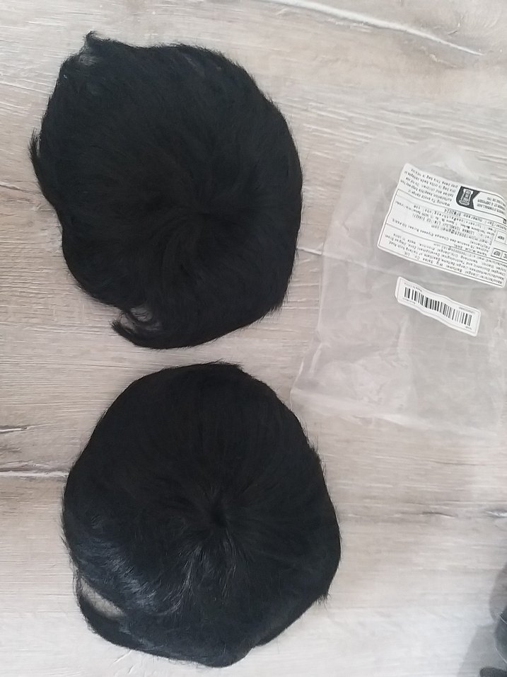 Siyah 2 erkek peruk kısa yeni - Görsel 5