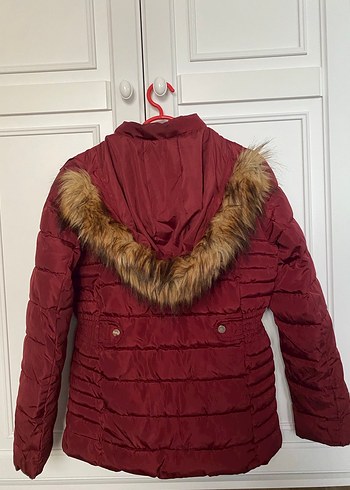 U.S Polo Assn. Bordo Fermuarlı Kadın Mont