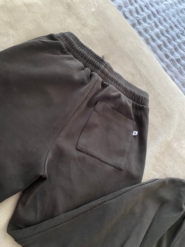 Siyah Rahat Kesim Kadın Eşofman Altı - Görsel 3