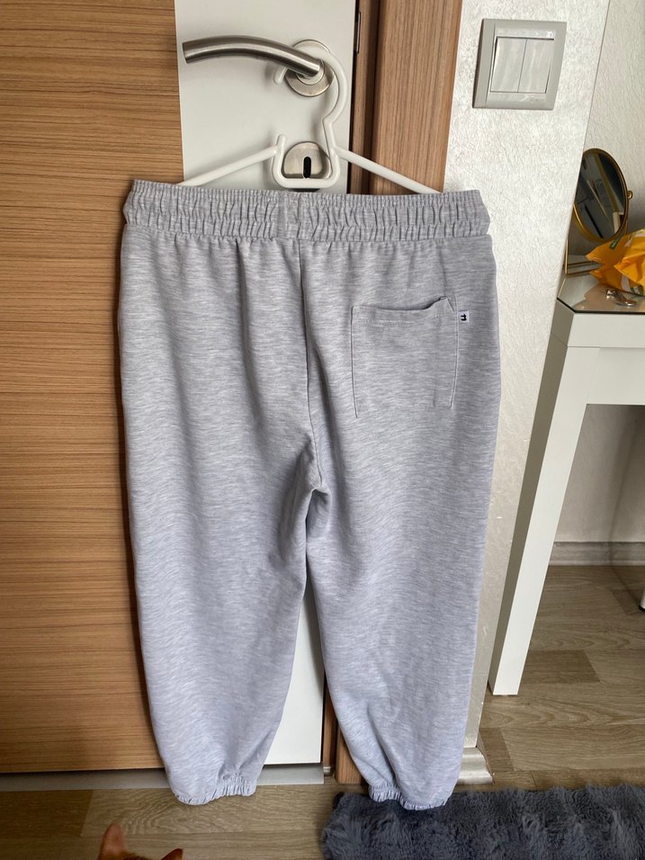 Gri Kadın Rahat Kesim Eşofman Altı - Görsel 3