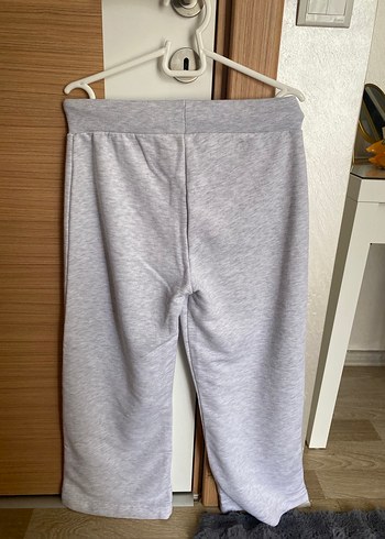 Gri Midi Kadın Rahat Kesim Eşofman Altı - Görsel 4