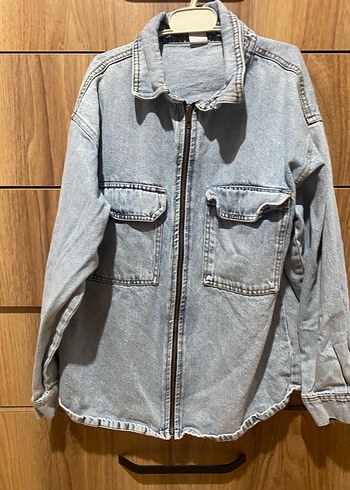Mavi Kadın Denim Ceket Fermuarlı Cepli