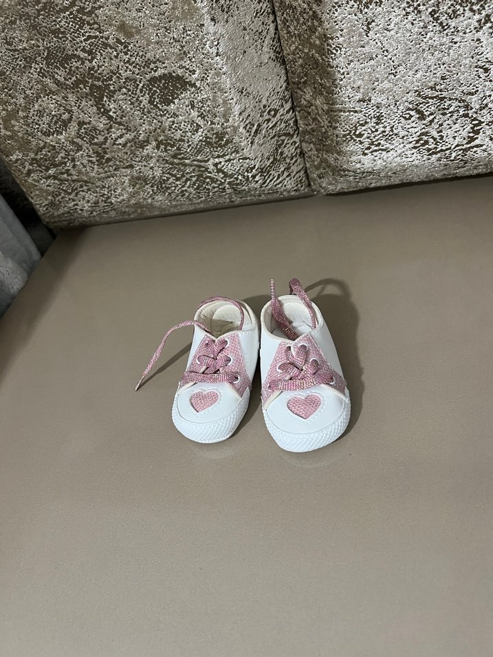 Yılan Desenli Pembe İlk Adım Ayakkabısı - Görsel 3