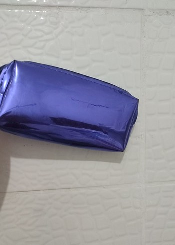  Beden Parlak Mavi Kadın Makyaj Çantası