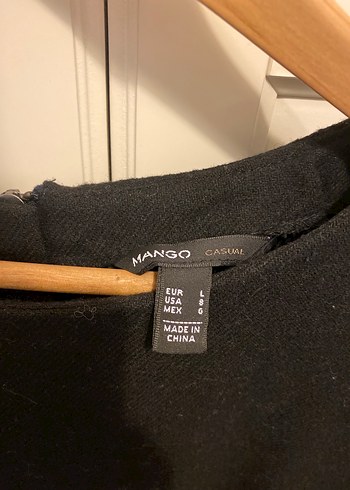 40 Beden Mango yün elbise