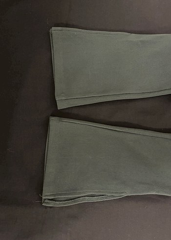 xs Beden Zara Kadın Yeşil Yan Yırtmaçlı Tayt