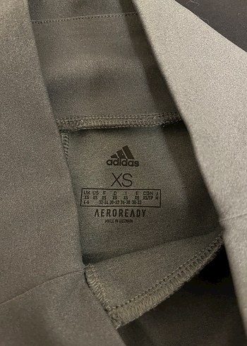 xs Beden Adidas Gri Çizgili Spor Tayt