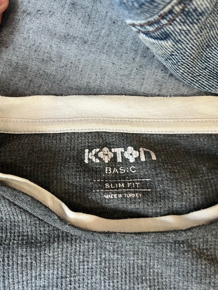 Gri Uzun Kollu unisexs - Görsel 2